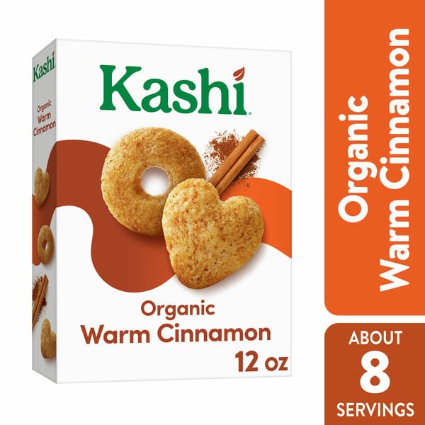 Cereal Kashi Cold Breakfast Cereal, Vegetarian, Organic Fiber Cereal, Warm Cinnamon hero