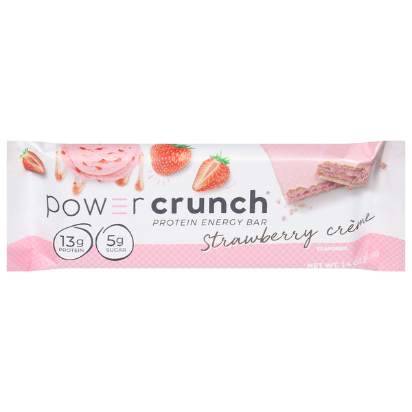 Energy & Granola Bars Power Crunch Protein Energy Bar, Strawberry Creme Flavored hero