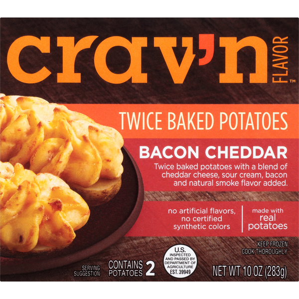 Bakery Desserts Crav'n Flavor Twice Baked Potatoes, Bacon Cheddar hero