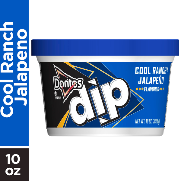 Chips & Pretzels Doritos Dip, Cool Ranch Jalapeno Flavored hero