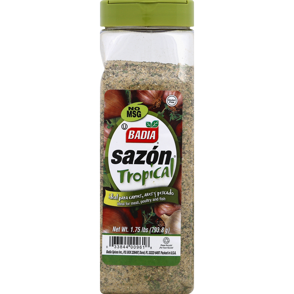 Spices & Seasonings Badia Spices Sazon Tropical, Meats hero