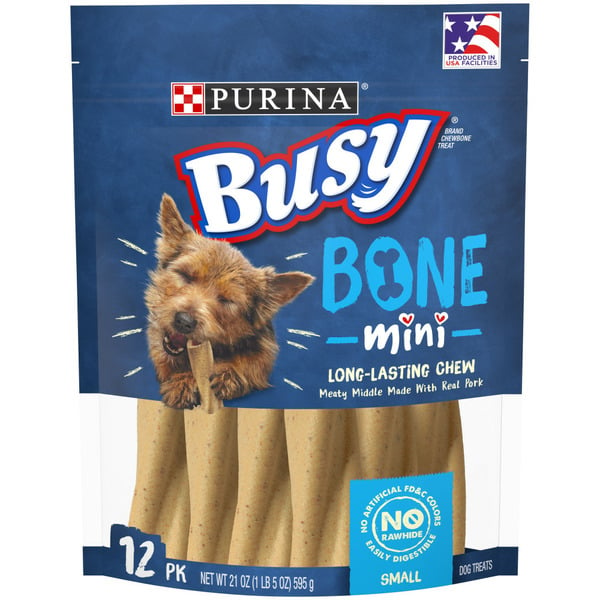 Dog Food & Care Purina Busy Made in USA Facilities Small Breed Dog Bones, Mini hero