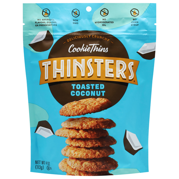 Thinsters Cookie Thins, Toasted Coconut hero