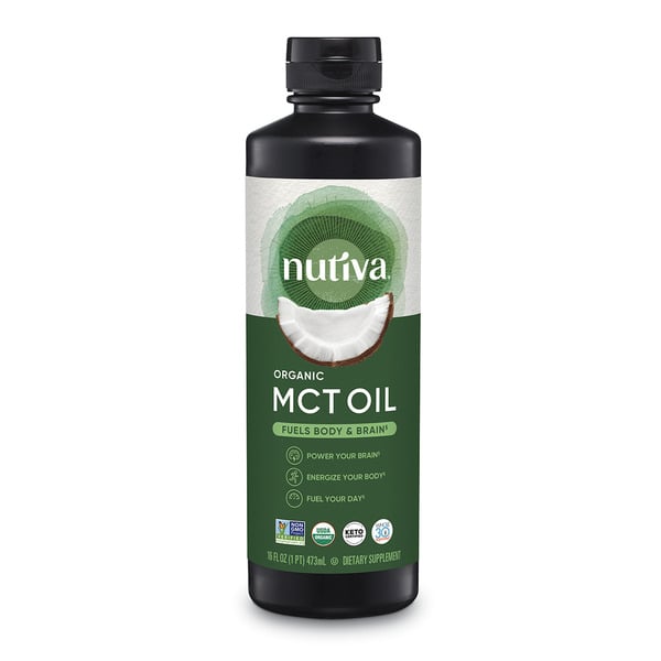 Muscles, Joints & Pain Relief Nutiva Organic, MCT Oil hero