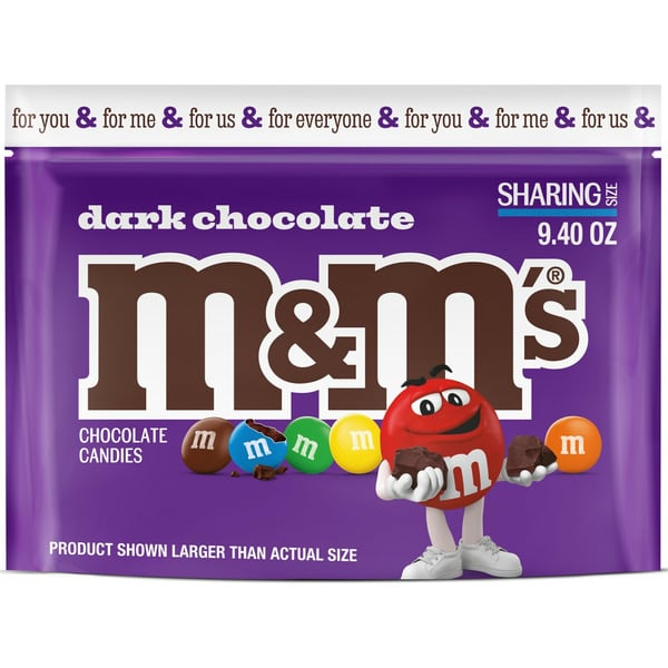 Candy & Chocolate M&M's Dark Chocolate Candy Sharing Size hero