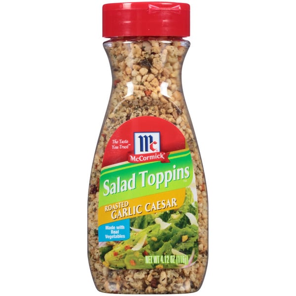 Salad Dressing & Toppings McCormick® Roasted Garlic Caesar Salad Toppins' hero