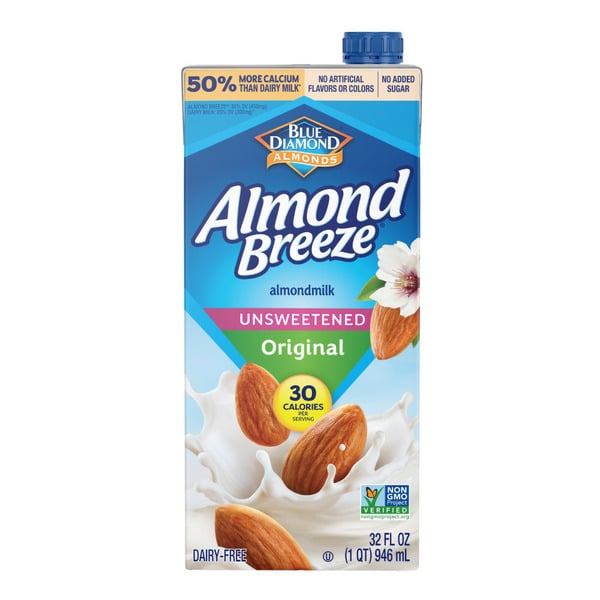 Soy & Lactose-Free Almond Breeze Unsweetened hero