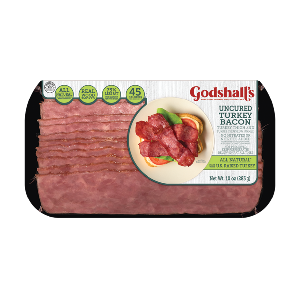 Packaged Meat Godshall's Uncured Turkey Bacon hero