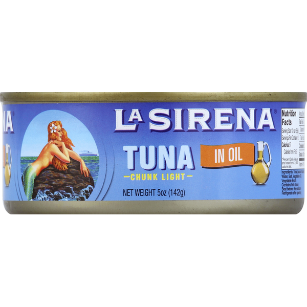 Oils & Vinegars La Sirena Tuna, Chunk Light, in Oil hero