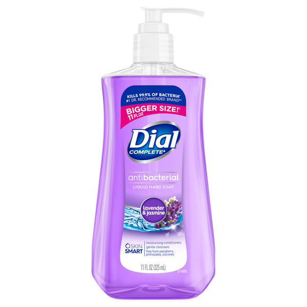 Dial Liquid Hand Soap, Antibacterial, Lavender & Jasmine, Bigger Size hero