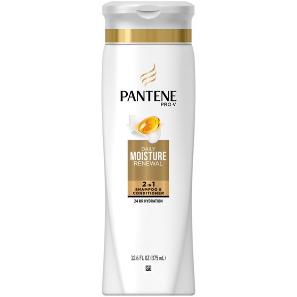 Hair Care Pantene Shampoo & Conditioner, 2 in 1, Daily Moisture Renewal hero