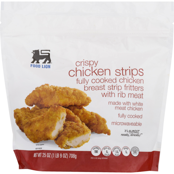 Frozen Meat Food Lion Chicken Strips, Crispy, Pouch hero