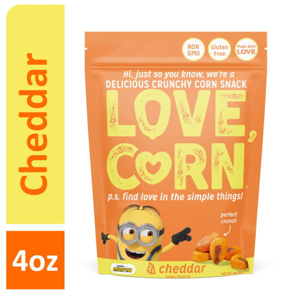 LOVE CORN Cheezy, Delicious Crunchy Corn Snack hero