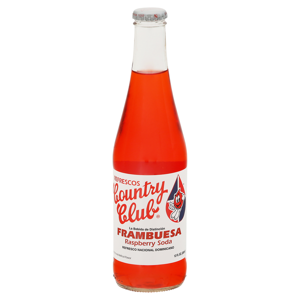 Soft Drinks Country Club Soda, Raspberry hero