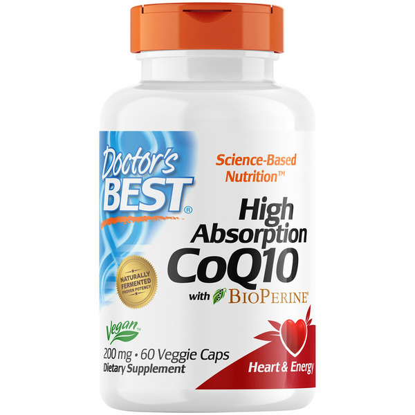 Heart Health Doctor’s Best CoQ10 with BioPerine, High Absorption, Veggie Caps hero