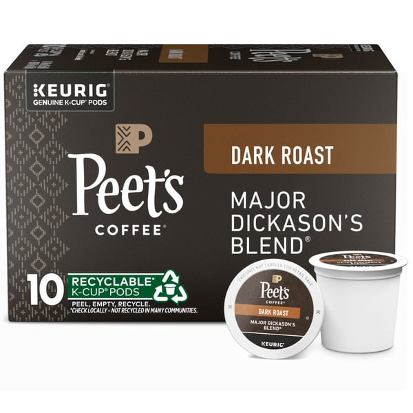 Peet's Coffee Major Dickason's Blend, Dark Roast K-Cup Pods hero