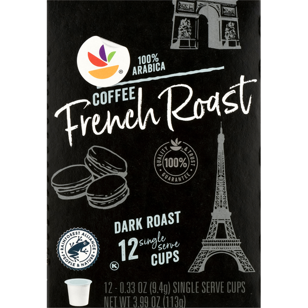 Coffee Store Brand Coffee, French Roast, Dark Roast, Single Serve Cups hero