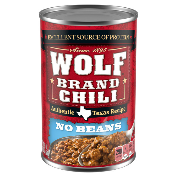 Canned Meals & Beans Wolf Brand Chili No Beans, Chili Without Beans hero