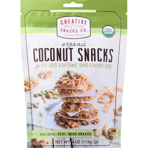 Packaged Vegetables & Fruits Creative Snacks Co. Coconut Snacks, Organic hero