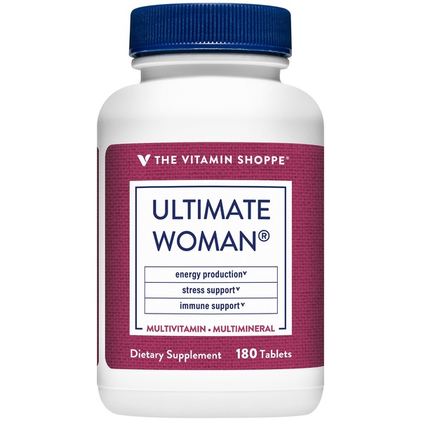 Women's Multivitamins The Vitamin Shoppe Ultimate Women Multivitamin & Multimineral - High Potency (180 Tablets) hero