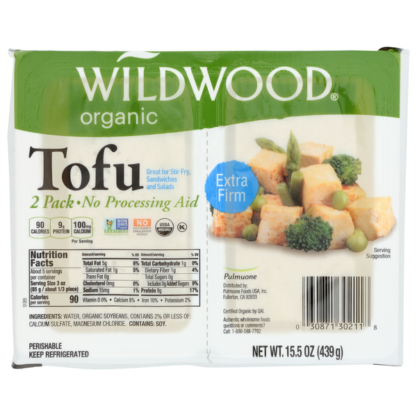 Tofu & Meat Alternatives Wildwood Grilling 2Pk Extra Firm Tofu hero