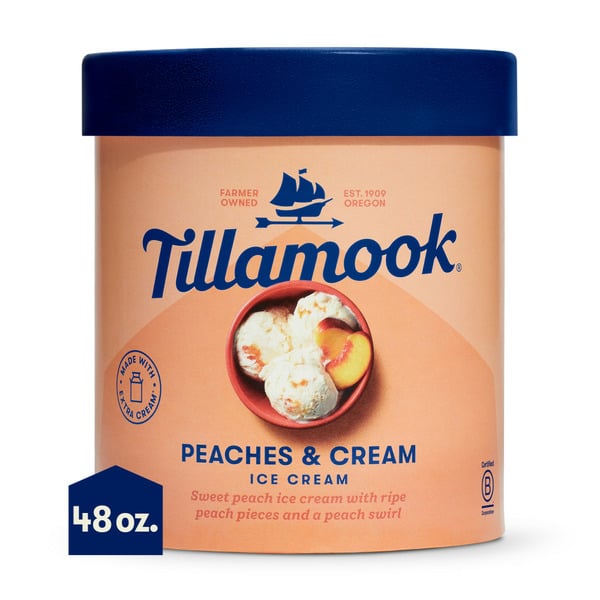 More Household Tillamook Peaches & Cream Ice Cream hero