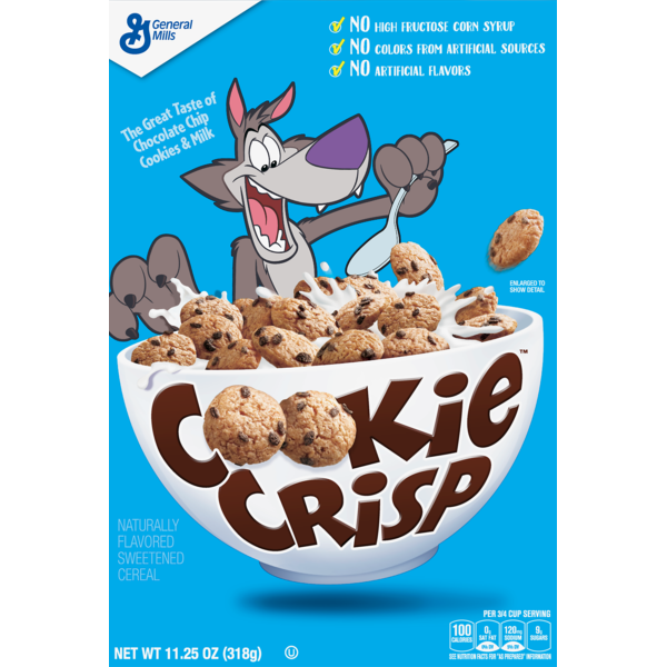 Cereal Cookie Crisp Cereal, Chocolate Chip Cookie Flavored hero