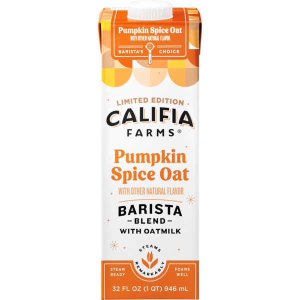 Califia Farms Pumpkin Spice Oat Barista Blend hero