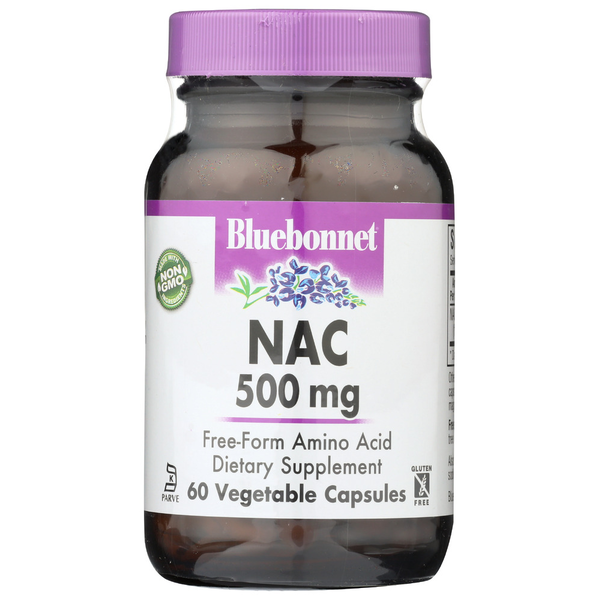 Vitamins & Supplements Bluebonnet NAC 500 mg Free-Form Amino Acid hero