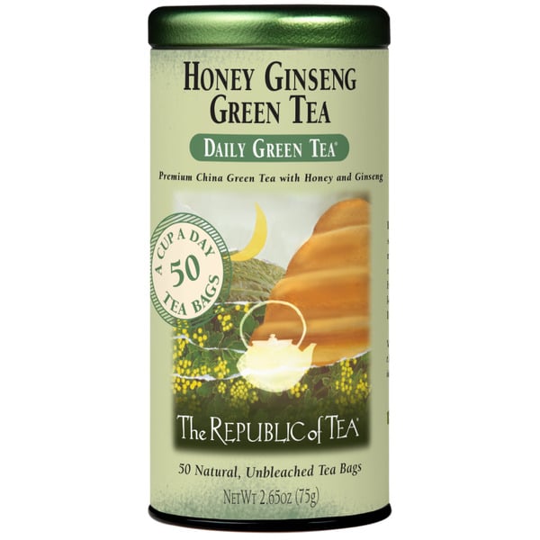 Tea The Republic of Tea Honey Ginseng Green Tea Bags hero