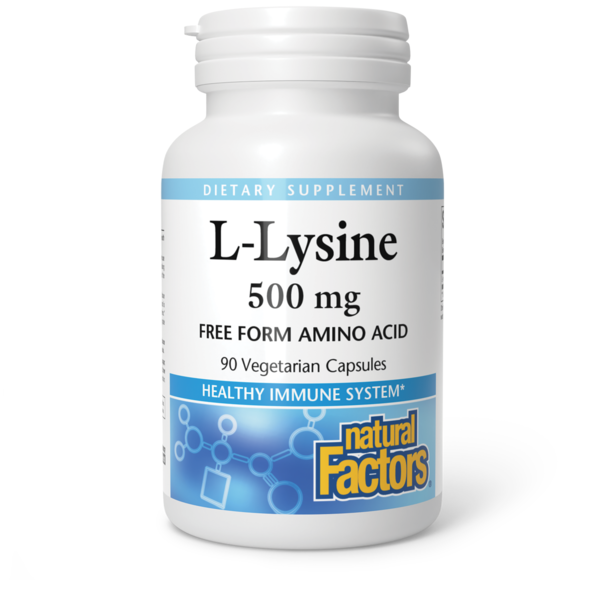 Vitamins & Supplements Natural Factors L-Lysine hero