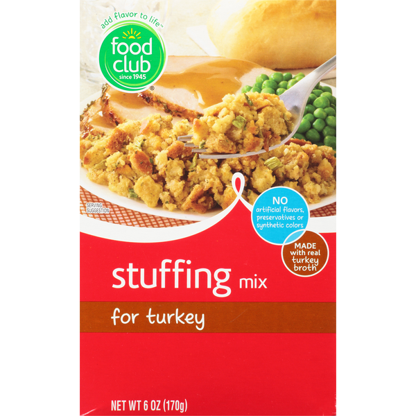 Instant Foods Food Club Stuffing Mix, for Turkey hero