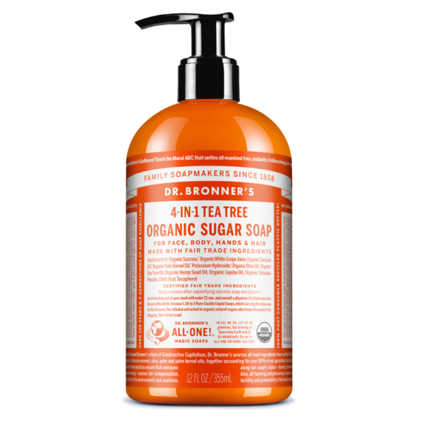 Mushrooms, Herbs & Tinctures Dr. Bronner's Tea Tree, Organic Sugar Soap hero