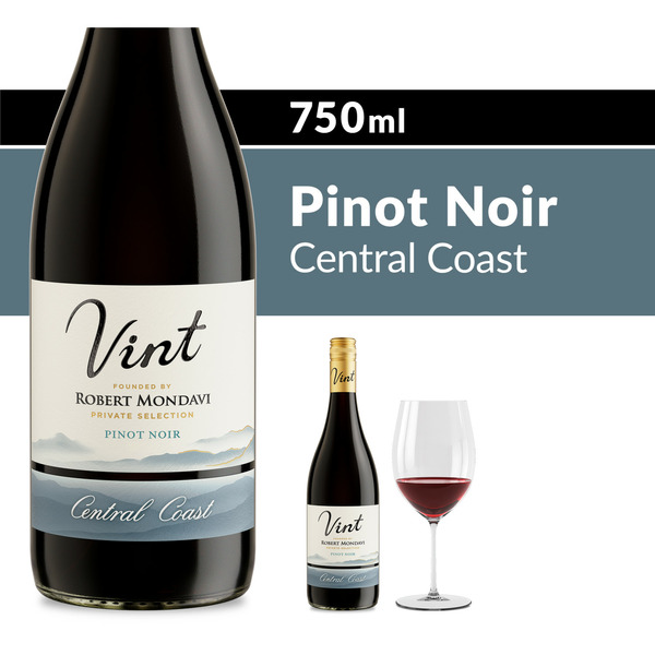 Pinot Noir Wine Vint Central Coast Pinot Noir Red Wine Bottle hero