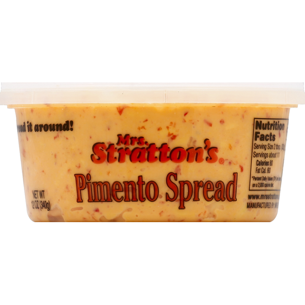 Packaged Cheese Mrs. Stratton's Pimento Spread hero