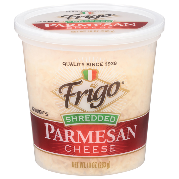 Packaged Cheese Frigo Shredded Cheese, Parmesan hero