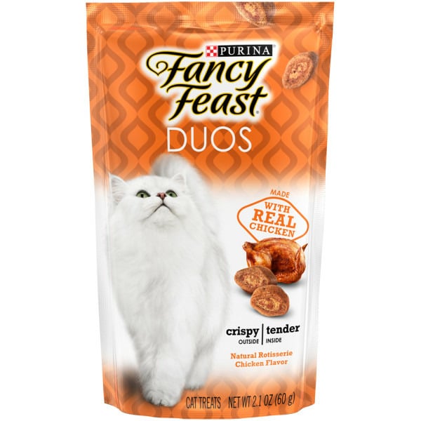 Cat Food & Care Purina Fancy Feast Cat Treats, Duos Natural Rotisserie Chicken Flavor hero