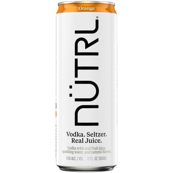 Nutrl Orange Vodka Hard Seltzer hero