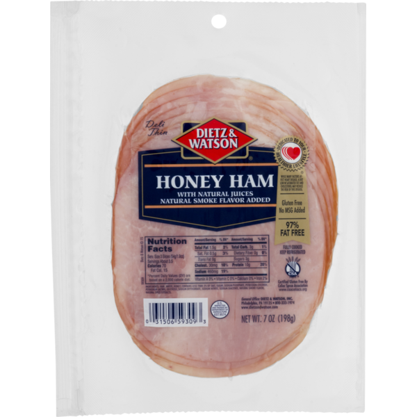 Meat Counter Dietz & Watson Honey Ham, Pre-Sliced hero