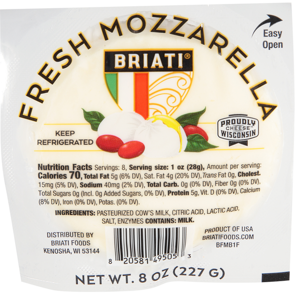 Specialty Cheeses Briati Mozzarella Ball hero