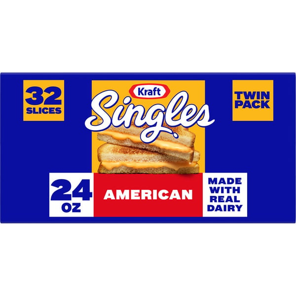 Packaged Cheese Kraft American Cheese Slices hero