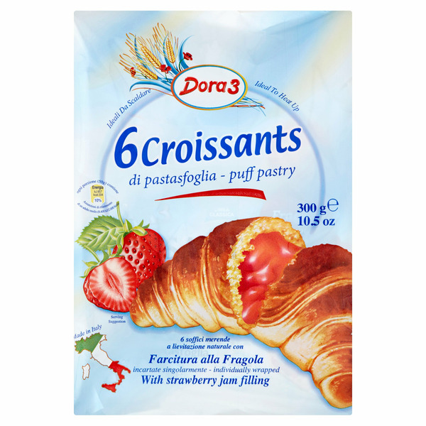 Cookies & Cakes Dora3 Puff Pastry With Strawberry Jam Filling Croissants hero