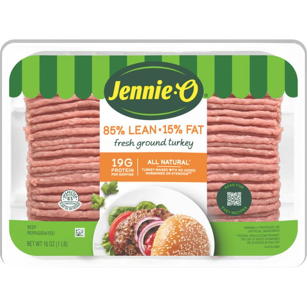 Packaged Poultry Jennie-o Turkey Store Ground Turkey 85% Lean / 15% Fat - 1 Lb. Tray hero