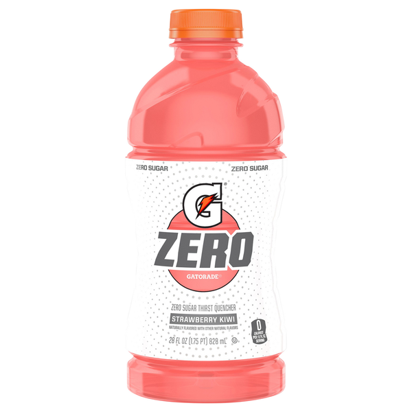 Energy & Sports Drinks Gatorade G Zero Thirst Quencher Strawberry Kiwi Bottle hero