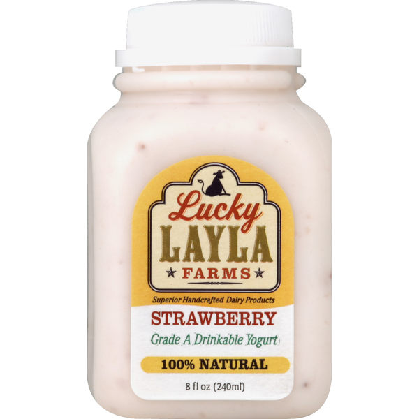 Baby Food & Formula Lucky Layla Farms Yogurt, Drinkable, Strawberry hero