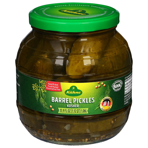 Pickled Goods & Olives Kühne Barrel Pickles, Kosher hero