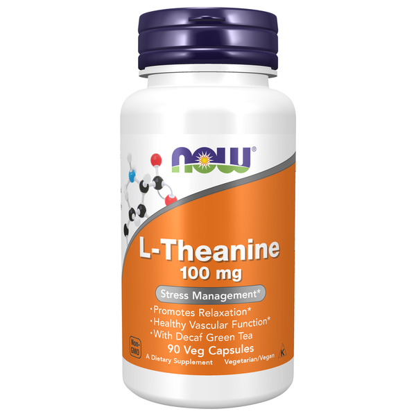 Stress & Sleep Aids NOW L Theanine VCaps hero