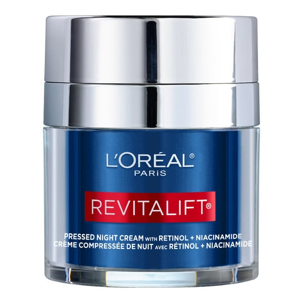 L'Oreal Pressed night moisturizer with Retinol, Niacinamide, hero