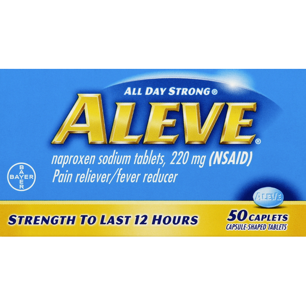 Muscles, Joints & Pain Relief Aleve Pain Reliever/Fever Reducer, 220 mg, Caplets hero