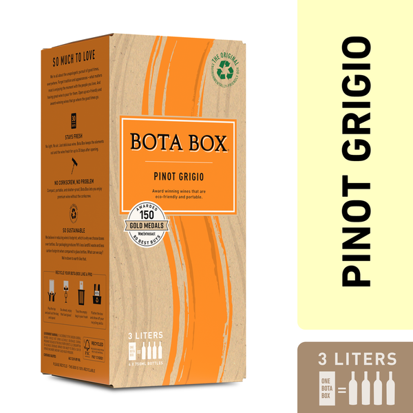 Boxed & Packaged Wine Bota Box Pinot Grigio, California hero